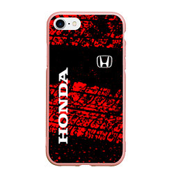 Чехол iPhone 7/8 матовый Honda Следы от шин