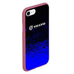 Чехол iPhone 7/8 матовый Volvo - Авто, цвет: 3D-малиновый — фото 2