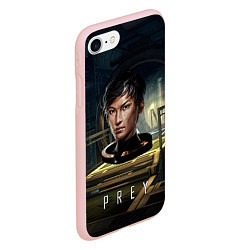 Чехол iPhone 7/8 матовый PREY game woman, цвет: 3D-светло-розовый — фото 2