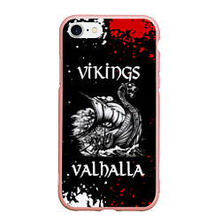 Чехол iPhone 7/8 матовый Викинги: Вальхалла Vikings: Valhalla, цвет: 3D-светло-розовый