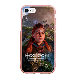Чехол iPhone 7/8 матовый Horizon Forbidden West Элой, цвет: 3D-светло-розовый