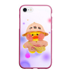 Чехол iPhone 7/8 матовый УТОЧКА ЛАЛАФАНФАН Fan Fan Duck, цвет: 3D-малиновый