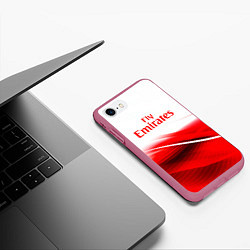 Чехол iPhone 7/8 матовый Арсенал arsenal, цвет: 3D-малиновый — фото 2
