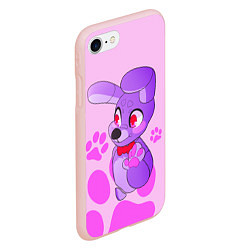 Чехол iPhone 7/8 матовый Bonnie the Rabbit UCN, цвет: 3D-светло-розовый — фото 2