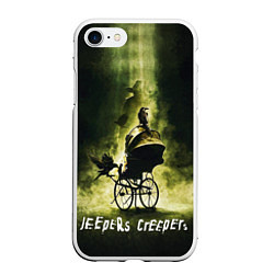 Чехол iPhone 7/8 матовый Poster Jeepers Creepers, цвет: 3D-белый