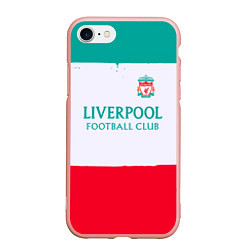 Чехол iPhone 7/8 матовый Liverpool sport, цвет: 3D-светло-розовый