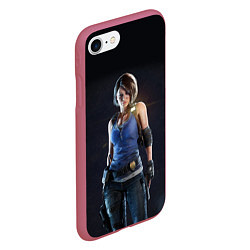 Чехол iPhone 7/8 матовый Resident Evil 3: Nemesis, цвет: 3D-малиновый — фото 2