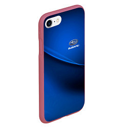 Чехол iPhone 7/8 матовый Subaru sport, цвет: 3D-малиновый — фото 2