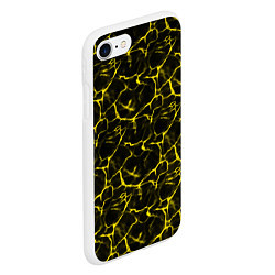 Чехол iPhone 7/8 матовый Yellow Ripple Желтая Рябь, цвет: 3D-белый — фото 2