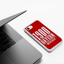 Чехол iPhone 7/8 матовый Бавария Bayern Munchen, цвет: 3D-белый — фото 2