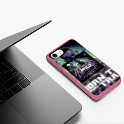 Чехол iPhone 7/8 матовый Born To Trap Kizaru Альбом Кизару, цвет: 3D-малиновый — фото 2