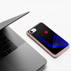 Чехол iPhone 7/8 матовый SUZUKI СУЗУКИ, цвет: 3D-светло-розовый — фото 2