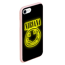 Чехол iPhone 7/8 матовый NIRVANA неон, цвет: 3D-светло-розовый — фото 2