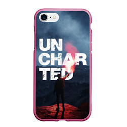 Чехол iPhone 7/8 матовый Uncharted Анчартед На картах не значится, цвет: 3D-малиновый