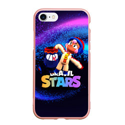 Чехол iPhone 7/8 матовый Brawlstars Бонни Bonny, цвет: 3D-светло-розовый