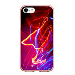 Чехол iPhone 7/8 матовый Neon vanguard pattern Lighting, цвет: 3D-светло-розовый