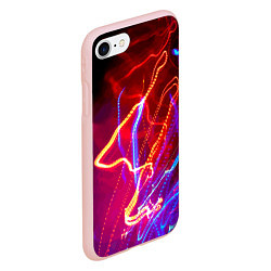 Чехол iPhone 7/8 матовый Neon vanguard pattern Lighting, цвет: 3D-светло-розовый — фото 2