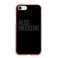 Чехол iPhone 7/8 матовый Alco weekend, цвет: 3D-светло-розовый