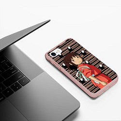 Чехол iPhone 7/8 матовый Sen to Chihiro, цвет: 3D-светло-розовый — фото 2