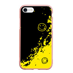 Чехол iPhone 7/8 матовый Nirvana смайл, цвет: 3D-светло-розовый