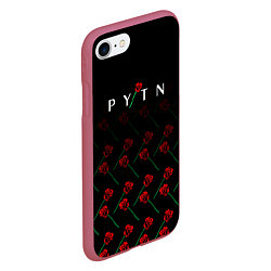 Чехол iPhone 7/8 матовый Payton Moormeie pattern rose, цвет: 3D-малиновый — фото 2