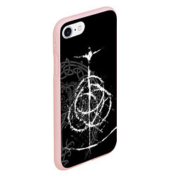 Чехол iPhone 7/8 матовый КОЛЬЦА ЭЛДЕНА, цвет: 3D-светло-розовый — фото 2