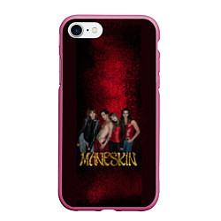 Чехол iPhone 7/8 матовый Maneskin on Spotify, цвет: 3D-малиновый