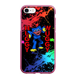 Чехол iPhone 7/8 матовый POPPY PLAYTIME HAGGY WAGGY ХАГГИ ВАГГИ НЕОН, цвет: 3D-малиновый