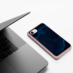 Чехол iPhone 7/8 матовый Звездные облака, цвет: 3D-светло-розовый — фото 2