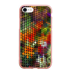 Чехол iPhone 7/8 матовый Диско шар, цвет: 3D-светло-розовый