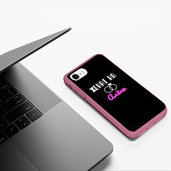 Чехол iPhone 7/8 матовый Женатый, цвет: 3D-малиновый — фото 2