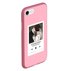 Чехол iPhone 7/8 матовый Плейлист, цвет: 3D-малиновый — фото 2