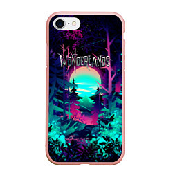 Чехол iPhone 7/8 матовый WONDERLANDS Легендарный Лес, цвет: 3D-светло-розовый