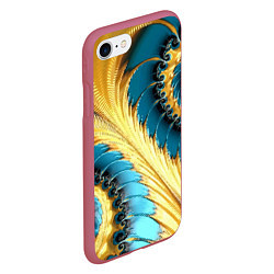 Чехол iPhone 7/8 матовый Двойная авангардная спираль Double avant-garde spi, цвет: 3D-малиновый — фото 2