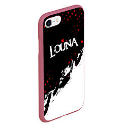 Чехол iPhone 7/8 матовый Louna band - лоуна, цвет: 3D-малиновый — фото 2