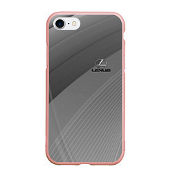 Чехол iPhone 7/8 матовый Lexus - абстракция - sport, цвет: 3D-светло-розовый