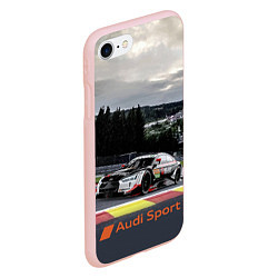 Чехол iPhone 7/8 матовый Audi Sport Racing team Ауди Спорт Гоночная команда, цвет: 3D-светло-розовый — фото 2