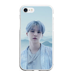 Чехол iPhone 7/8 матовый MIN YOONGI BTS YET TO COME, цвет: 3D-белый