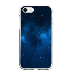 Чехол iPhone 7/8 матовый Космическая ночь, цвет: 3D-белый