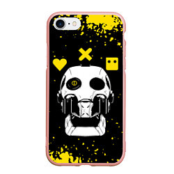 Чехол iPhone 7/8 матовый Love Death and Robots Любовь Смерть и Роботы, цвет: 3D-светло-розовый