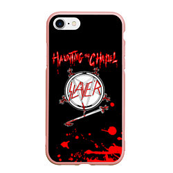 Чехол iPhone 7/8 матовый Haunting the Chapel - Slayer, цвет: 3D-светло-розовый