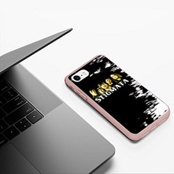 Чехол iPhone 7/8 матовый Группа Stigmata, цвет: 3D-светло-розовый — фото 2