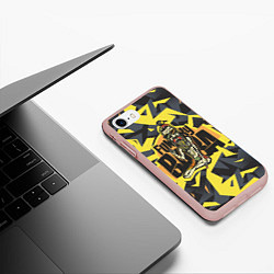 Чехол iPhone 7/8 матовый Йога - практик, цвет: 3D-светло-розовый — фото 2