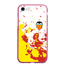 Чехол iPhone 7/8 матовый Valencia Краска, цвет: 3D-малиновый