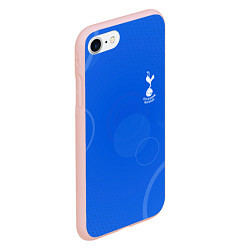Чехол iPhone 7/8 матовый Tottenham hotspur Голубая абстракция, цвет: 3D-светло-розовый — фото 2