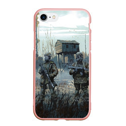 Чехол iPhone 7/8 матовый STALKER Военные Сталкеры
