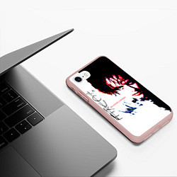 Чехол iPhone 7/8 матовый Bloodflowers - The Cure, цвет: 3D-светло-розовый — фото 2