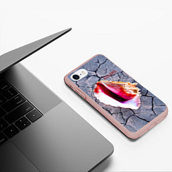 Чехол iPhone 7/8 матовый Wonderful Wonderful - The Killers, цвет: 3D-светло-розовый — фото 2