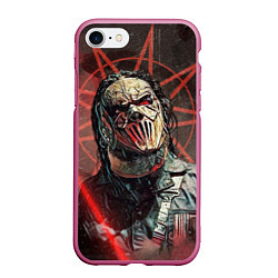 Чехол iPhone 7/8 матовый Mick Thomson-Slipknot, цвет: 3D-малиновый