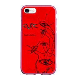 Чехол iPhone 7/8 матовый The Cure - Lost Wishes, цвет: 3D-малиновый